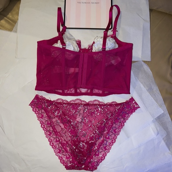 (L) 2pcs Victoria’s Secret Dream Angels Collection Set,  Corset & Cheeky… - Picture 9 of 17